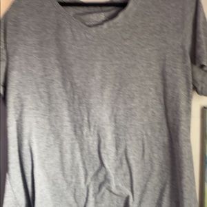 girls short sleeves shirt , size- L, brand- Time and Tru, color-grey